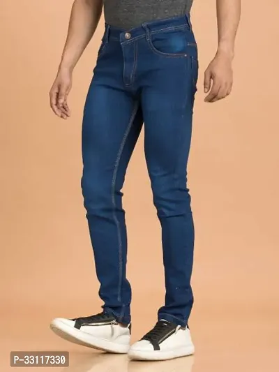 Stylish Denim Solid Jeans for Men-thumb0