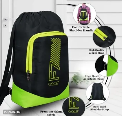 Stylish Green Nylon Backpacks-thumb0