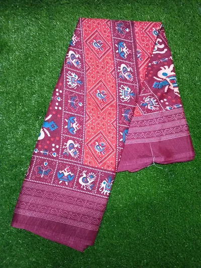 Bandani Silk Saree With Blouse piece