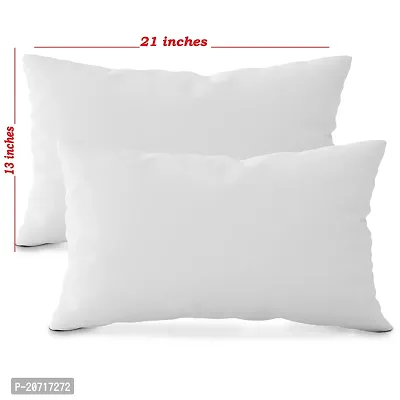 Pack of 2 Almighty Bed Sleeping Pillows (White, Size 13 x 21 Inches)-thumb2