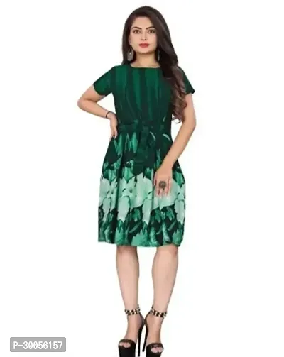 Fancy Crepe Printed Kurtas For Women-thumb0