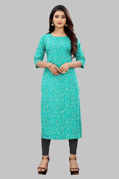 Beautiful Printed Crepe Straight Kurtas