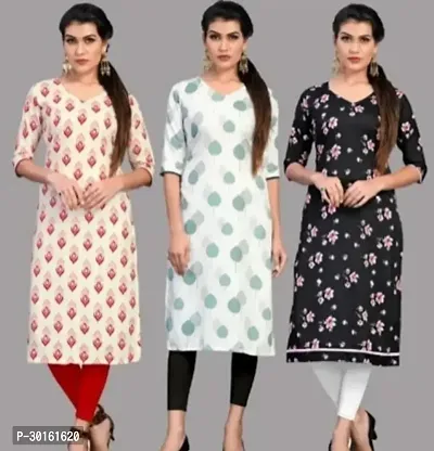 Fancy Crepe Kurtas For Women Pack Of 3