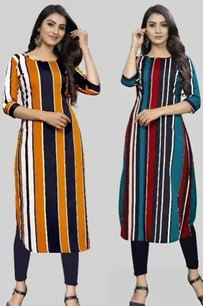 Fancy Combo of 2 Crepe Kurti