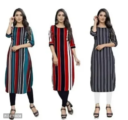 Fancy Crepe Kurtas For Women Pack Of 3