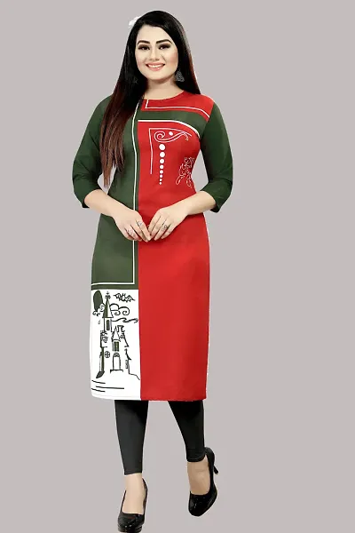 Tanvi Creation A-Line Crepe Kurta