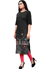 Tanvi Creation A-Line Multicoloured Printed Crepe Kurta-thumb2