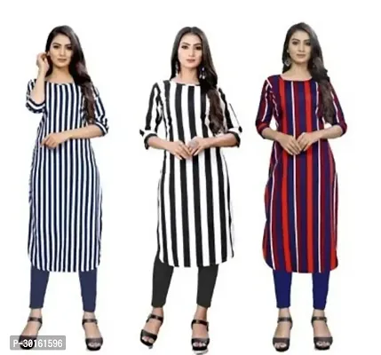 Fancy Crepe Kurtas For Women Pack Of 3