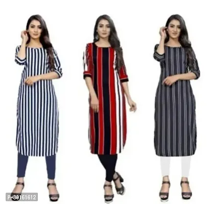 Fancy Crepe Kurtas For Women Pack Of 3