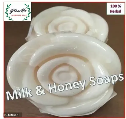GlowMe Homemade Milk  Honey  Soap , Pack of 1-thumb0