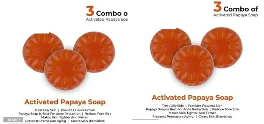 Homemade Papaya Soaps , Pack of 6