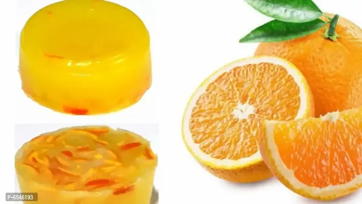 GlowMe Homemade Activated  Orange Soaps , Pack of 3