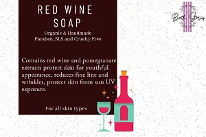 GlowMe Homemade Red Wine Moisturizing Soaps , Pack of 2-thumb1