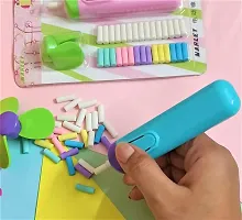 Colorful Electric Eraser for Kids | Electric Eraser Refill | Electric Eraser Stationery for Drawing | Art and Craft Erasers-thumb3
