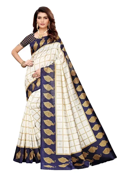 Elegant Polycotton Saree without Blouse piece For Women