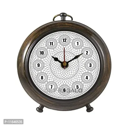 Designer Brown Wooden Analog Wall Clock-thumb0