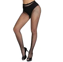 Sizzers Women's/Girls's || High Waist Pantyhose || Tights Fishnet Stockings || Mesh Net Style, Free Size, Black || Net Pantyhose For Womens (Pack of 2 Styles)-thumb1