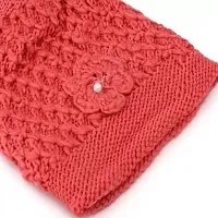 Sizzers Winter Cap || Handmade Soft Winter || Warm Woolen Beanie Cap || Design Soft Quality || Stylish Winter Woolen Cap Women (Red)-thumb2