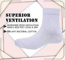Sizzers Men's Ankle Socks || Formal and Sports Socks || Material Cotton Ankle Socks || Casual Cushion Cotton Ankle || Free Size || Warm And Soft Ankle Socks (White)-thumb4