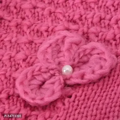 Sizzers Winter Cap || Handmade Soft Winter || Warm Woolen Beanie Cap || Design Soft Quality || Stylish Winter Woolen Cap Women (Pink)-thumb5