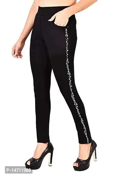 Black Color Formal Stretchable Pants with Expandable waist for Ethinc Wear