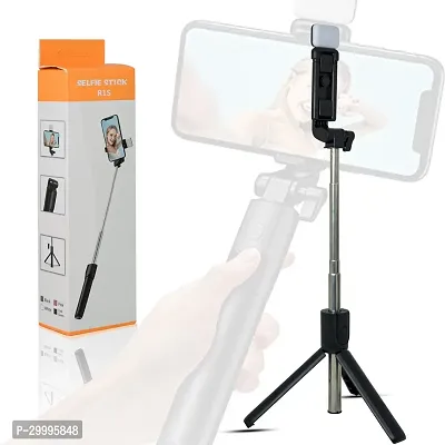 3-in-1 Multifunctional Selfie Stick Tripod Stand Compatible with  All Smartphones(PACK OF 1)-thumb0