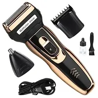 Wireless Beard Nose  Ear trimmer shaving zero machine grooming kit(pack of 1)-thumb3