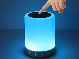 Led Touch Lamp Bluetooth Speaker, Wireless Usb Rechargeable Portable(pack of 1)-thumb1