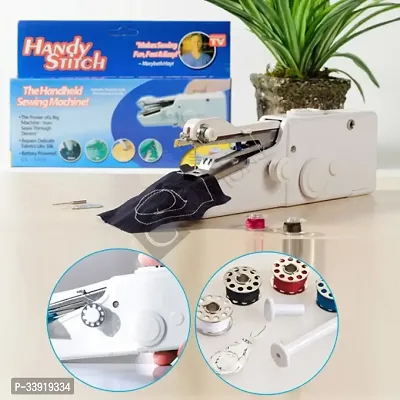 Handheld Sewing Machine, Mini Handy Cordless Portable Sewing Machine Quick Home Handy Stitch for Clothes ( pack of 1 )-thumb3