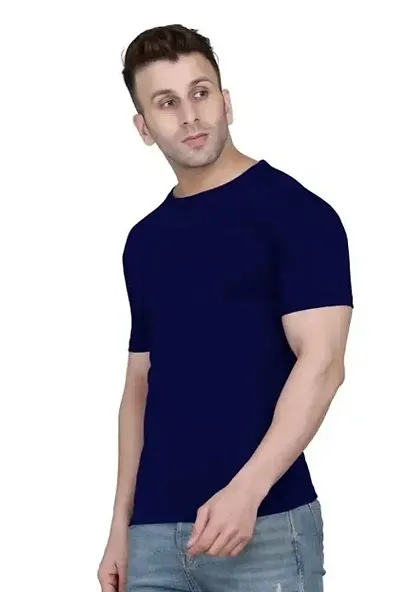 SWIFTLY Men's Round Neck Half Sleeve T-Shirt