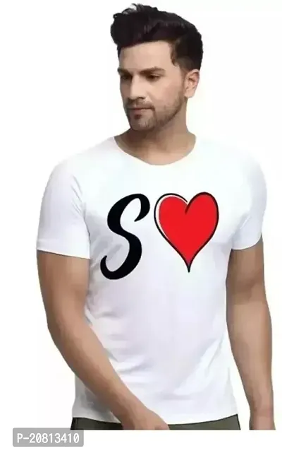 Trendy Cotton White Printed Round Neck Short Sleeve T-shirt For Men-thumb0