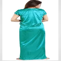 NIGHT GIRL Women Nighty Set Pack of 6 Size WomenGirls(Free,M,L,XL) (L, Green)-thumb1