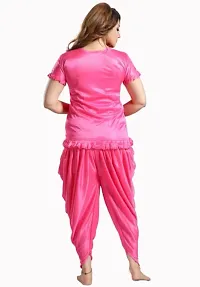 Stylish Fancy Satin Patiala Night Suit For Women-thumb1