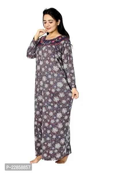 New Arrivals Full Sleeves Nighty/Night Gown For Women