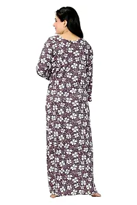New Arrivals Full Sleeves Nighty/Night Gown For Women-thumb1