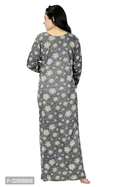 New Arrivals Full Sleeves Nighty/Night Gown For Women-thumb2