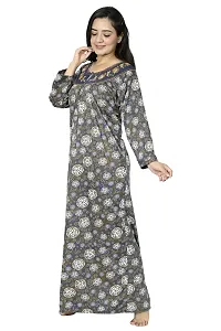 New Arrivals Full Sleeves Nighty/Night Gown For Women-thumb3