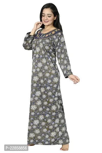 New Arrivals Full Sleeves Nighty/Night Gown For Women-thumb4