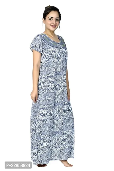 New Arrivals Printed Nighty/Night Gown For Women-thumb4