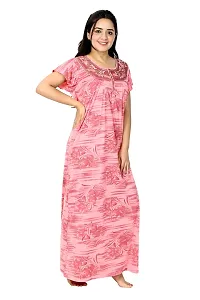 New Arrivals Printed Nighty/Night Gown For Women-thumb1
