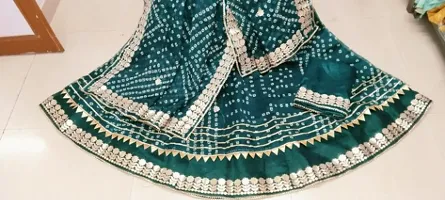 Rajasthani Bhandhej Kotta Doriya Lehnga Choli Dupatta Set 08