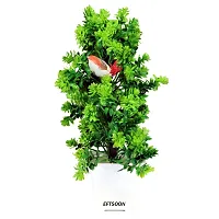 Artificial Green Plant With Pot Sparrow Size 12 Inch Pack Of 1-thumb2