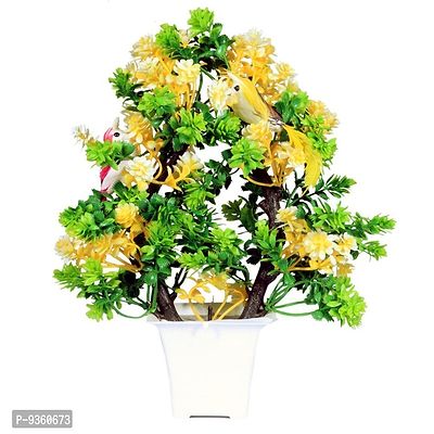 Artificial Multi Plant With Pot Sparrow Size 12 Inch Pack Of 1