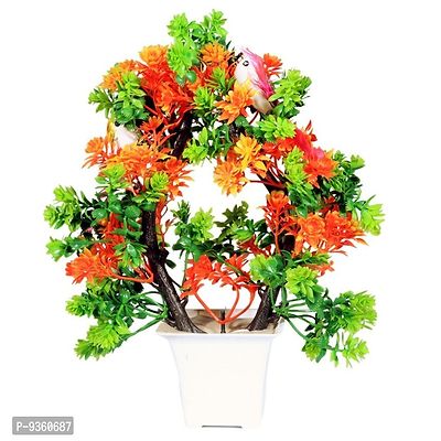 Artificial Multi Plant With Pot Sparrow Size 12 Inch Pack Of 1