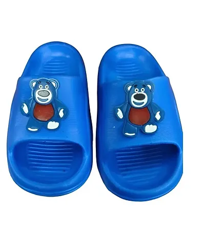 Kids Slip On Slipper Flip Flop  Stylish  Comfortable for Girls  Boys (Blue)