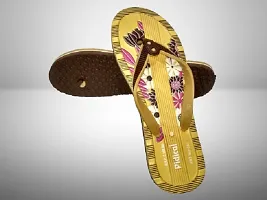 Women  Girls Comfort Stylish Colorful Printed Slippers (Brown)-thumb2