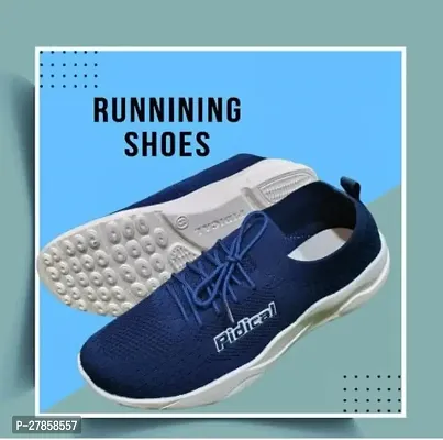 Boys  Men comfortable Outdoors Shoes(Blue) Walking Shoes For Men-thumb3
