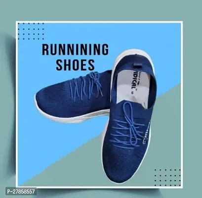 Boys  Men comfortable Outdoors Shoes(Blue) Walking Shoes For Men-thumb4