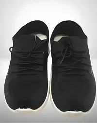 Boys  Men comfortable Outdoors Shoes(Black) Walking Shoes For Men-thumb1