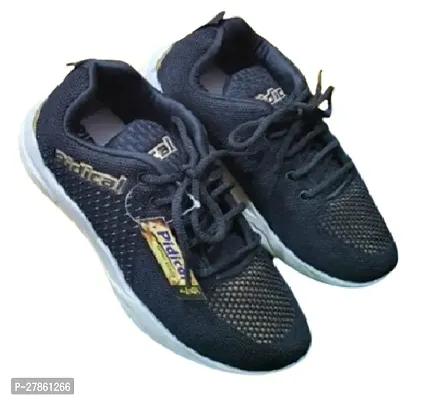 Boys  Men Fashionable Premium comfortable Outdoors Shoes Walking Shoes, Sports Shoes  (Black, Golden)-thumb0